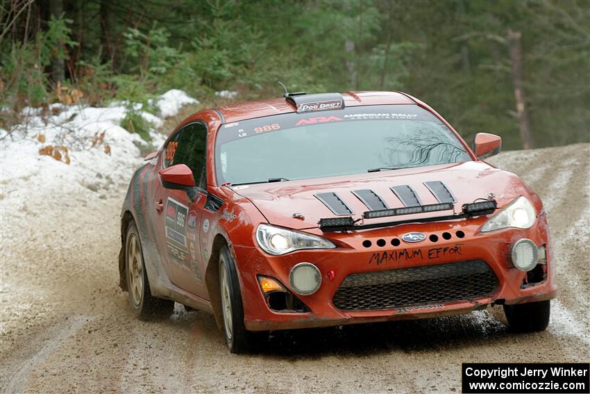 Chris Nonack / Sara Nonack Subaru BRZ on SS7, Hunters-McCormick Lake I.