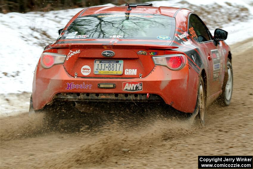 Chris Nonack / Sara Nonack Subaru BRZ on SS7, Hunters-McCormick Lake I.