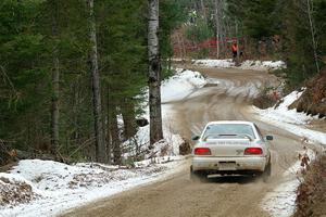 Andrew Williamson / Julia Stewart Subaru Impreza on SS7, Hunters-McCormick Lake I.