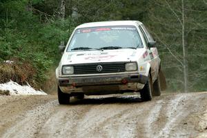 Heath Shively / Elena Huizar VW Golf on SS7, Hunters-McCormick Lake I.