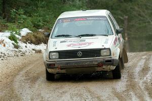 Heath Shively / Elena Huizar VW Golf on SS7, Hunters-McCormick Lake I.