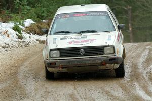 Heath Shively / Elena Huizar VW Golf on SS7, Hunters-McCormick Lake I.