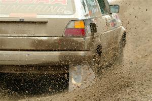 Heath Shively / Elena Huizar VW Golf on SS7, Hunters-McCormick Lake I.