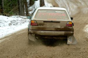 Heath Shively / Elena Huizar VW Golf on SS7, Hunters-McCormick Lake I.