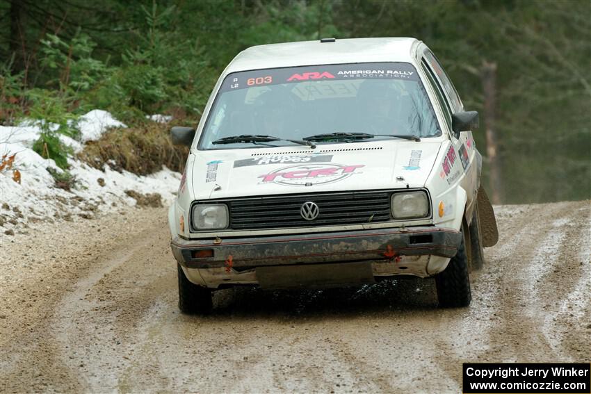 Heath Shively / Elena Huizar VW Golf on SS7, Hunters-McCormick Lake I.