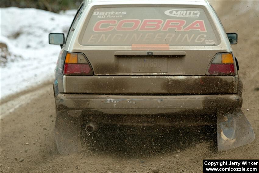 Heath Shively / Elena Huizar VW Golf on SS7, Hunters-McCormick Lake I.