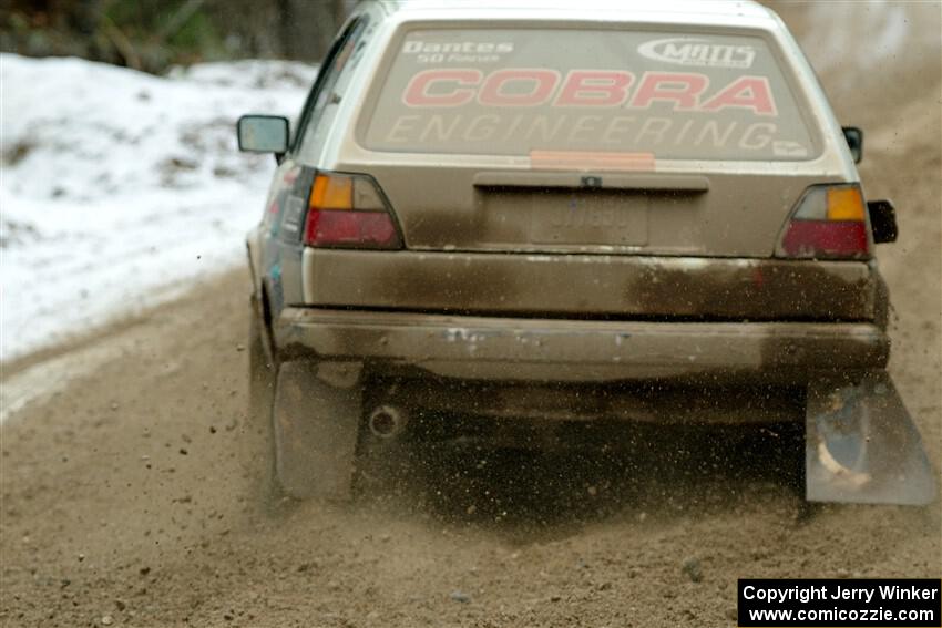 Heath Shively / Elena Huizar VW Golf on SS7, Hunters-McCormick Lake I.