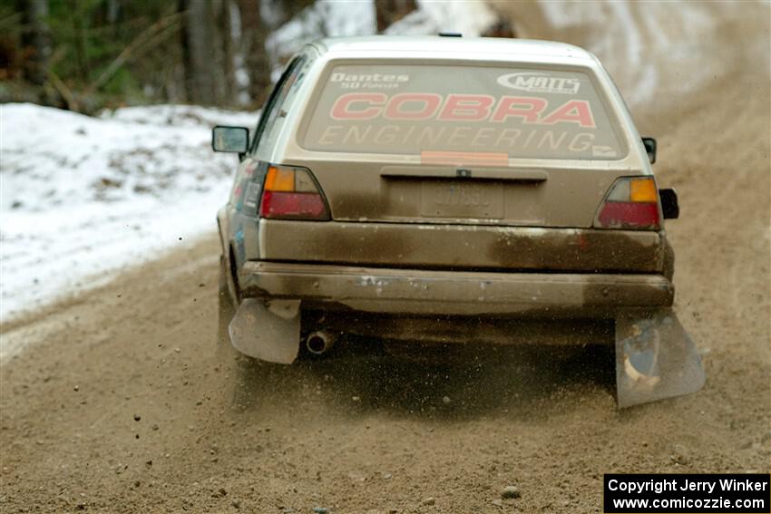 Heath Shively / Elena Huizar VW Golf on SS7, Hunters-McCormick Lake I.