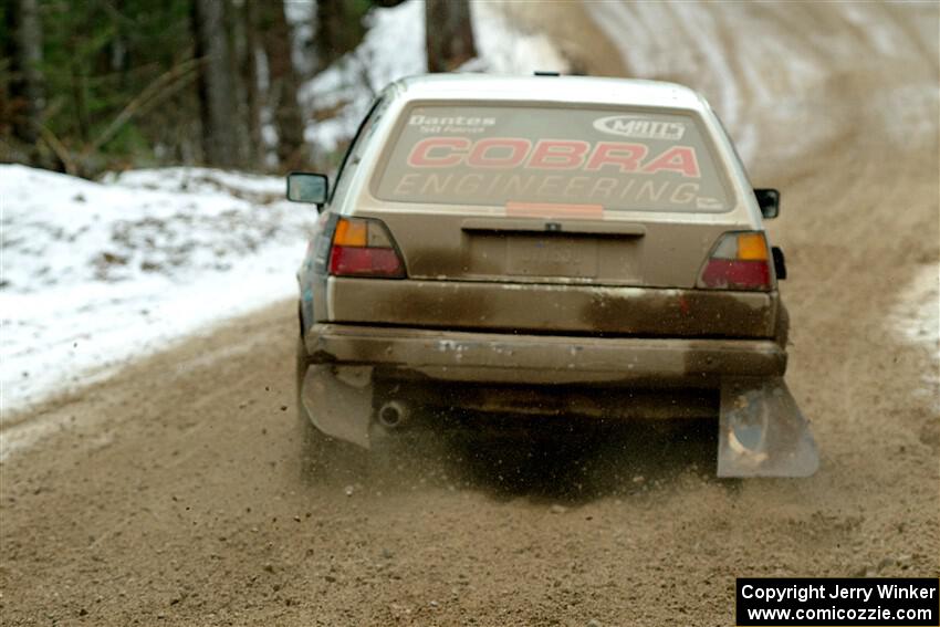 Heath Shively / Elena Huizar VW Golf on SS7, Hunters-McCormick Lake I.