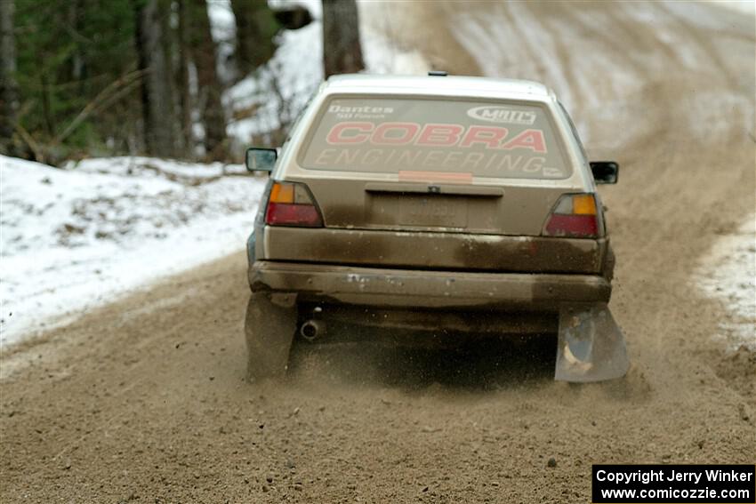 Heath Shively / Elena Huizar VW Golf on SS7, Hunters-McCormick Lake I.