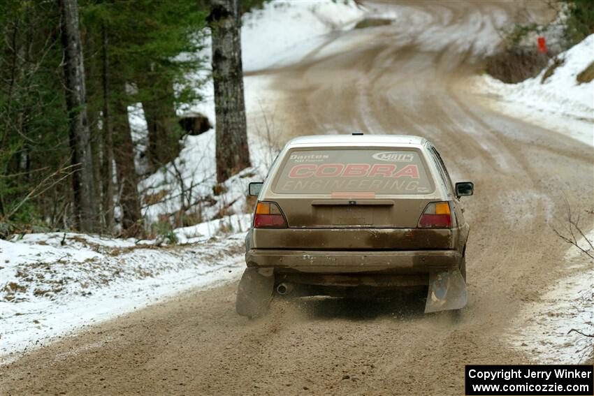 Heath Shively / Elena Huizar VW Golf on SS7, Hunters-McCormick Lake I.