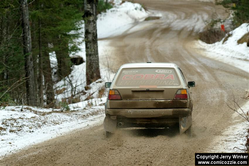 Heath Shively / Elena Huizar VW Golf on SS7, Hunters-McCormick Lake I.