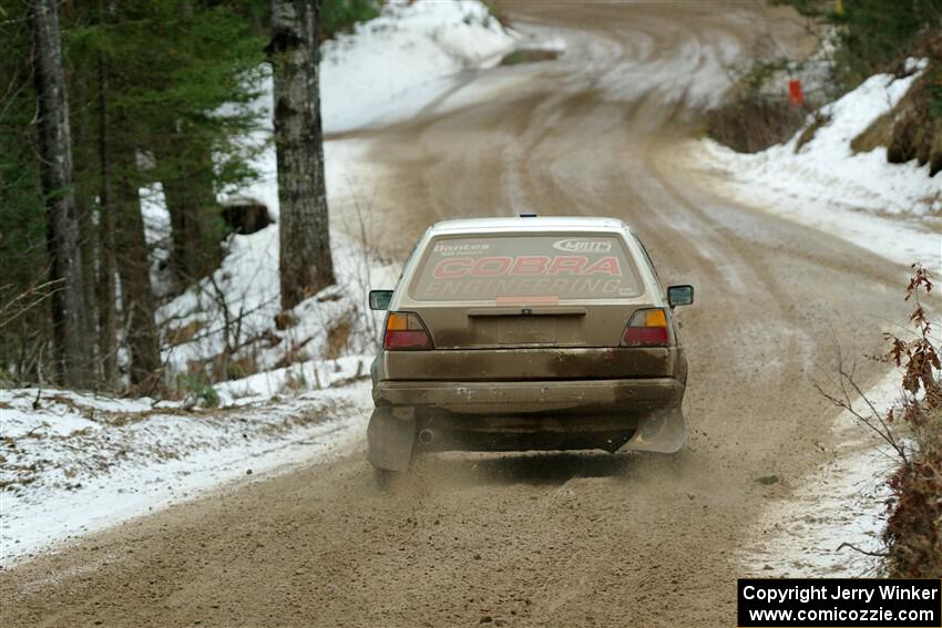 Heath Shively / Elena Huizar VW Golf on SS7, Hunters-McCormick Lake I.