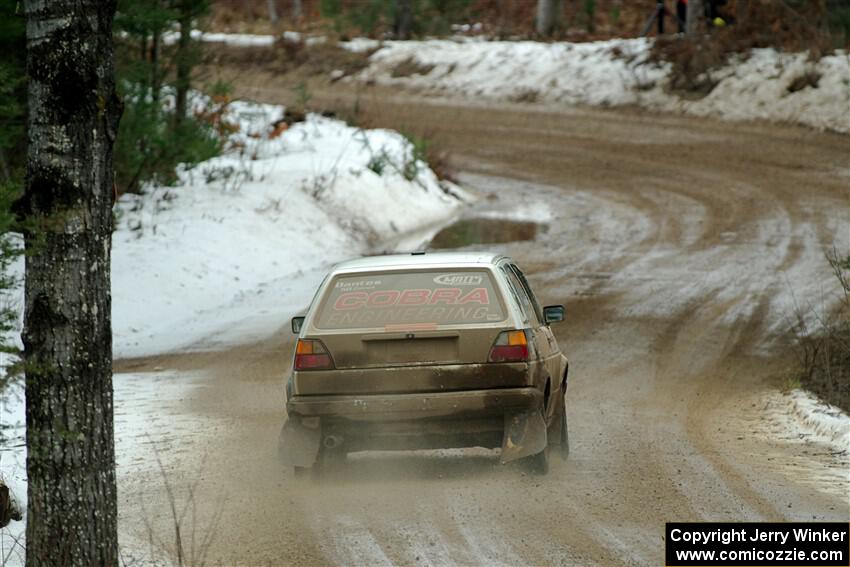 Heath Shively / Elena Huizar VW Golf on SS7, Hunters-McCormick Lake I.