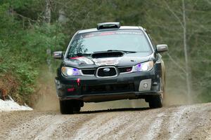 Scott Crouch / Ryan Scott Subaru WRX on SS7, Hunters-McCormick Lake I.