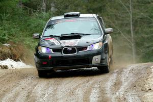 Scott Crouch / Ryan Scott Subaru WRX on SS7, Hunters-McCormick Lake I.