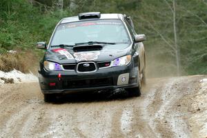 Scott Crouch / Ryan Scott Subaru WRX on SS7, Hunters-McCormick Lake I.