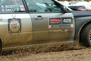 Scott Crouch / Ryan Scott Subaru WRX on SS7, Hunters-McCormick Lake I.