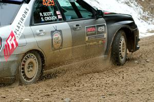 Scott Crouch / Ryan Scott Subaru WRX on SS7, Hunters-McCormick Lake I.