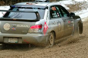 Scott Crouch / Ryan Scott Subaru WRX on SS7, Hunters-McCormick Lake I.