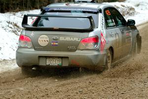 Scott Crouch / Ryan Scott Subaru WRX on SS7, Hunters-McCormick Lake I.