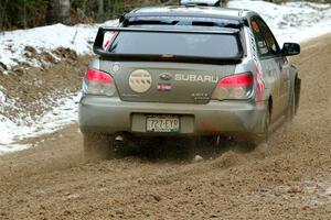 Scott Crouch / Ryan Scott Subaru WRX on SS7, Hunters-McCormick Lake I.