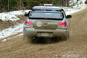 Scott Crouch / Ryan Scott Subaru WRX on SS7, Hunters-McCormick Lake I.