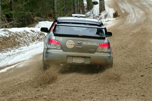 Scott Crouch / Ryan Scott Subaru WRX on SS7, Hunters-McCormick Lake I.