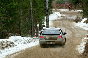 Scott Crouch / Ryan Scott Subaru WRX on SS7, Hunters-McCormick Lake I.