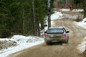 Scott Crouch / Ryan Scott Subaru WRX on SS7, Hunters-McCormick Lake I.