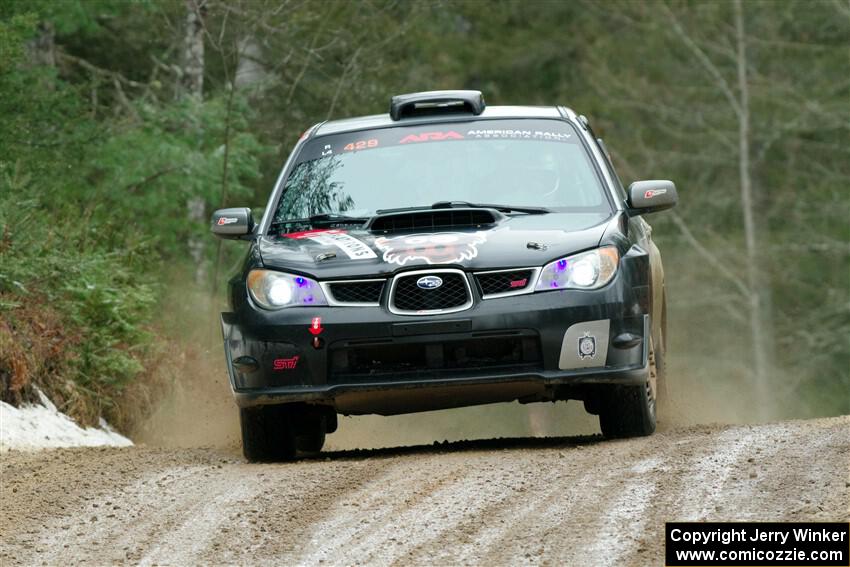 Scott Crouch / Ryan Scott Subaru WRX on SS7, Hunters-McCormick Lake I.