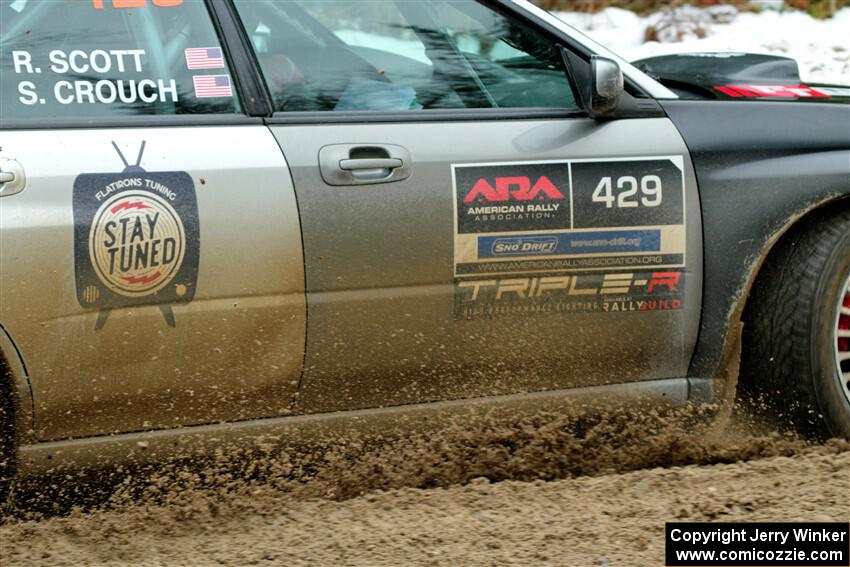 Scott Crouch / Ryan Scott Subaru WRX on SS7, Hunters-McCormick Lake I.