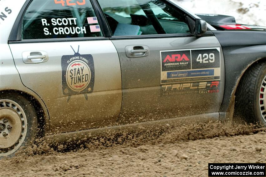 Scott Crouch / Ryan Scott Subaru WRX on SS7, Hunters-McCormick Lake I.