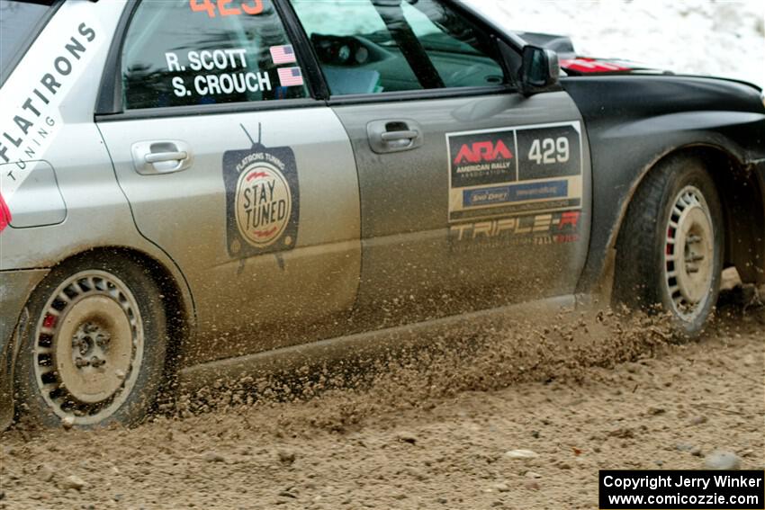 Scott Crouch / Ryan Scott Subaru WRX on SS7, Hunters-McCormick Lake I.