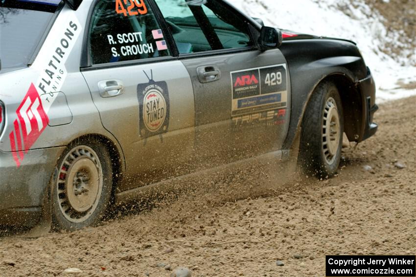 Scott Crouch / Ryan Scott Subaru WRX on SS7, Hunters-McCormick Lake I.