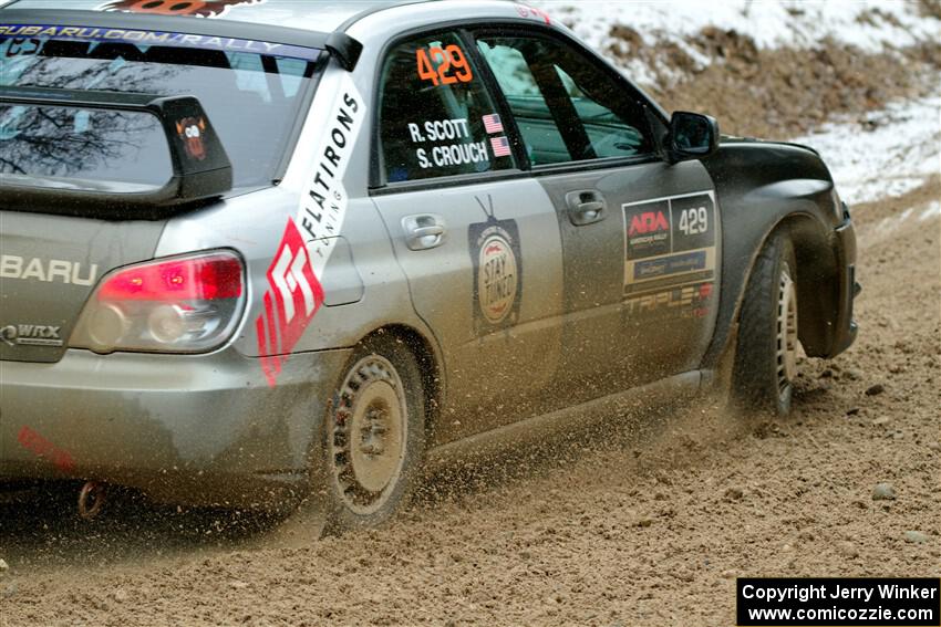 Scott Crouch / Ryan Scott Subaru WRX on SS7, Hunters-McCormick Lake I.