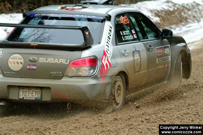 Scott Crouch / Ryan Scott Subaru WRX on SS7, Hunters-McCormick Lake I.