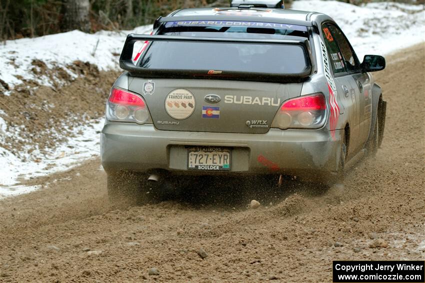 Scott Crouch / Ryan Scott Subaru WRX on SS7, Hunters-McCormick Lake I.