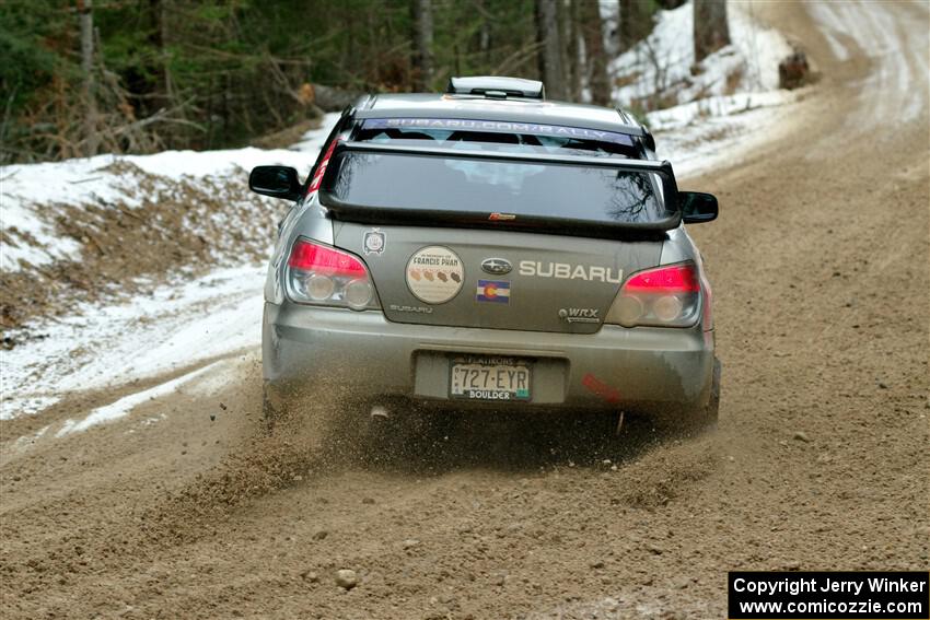 Scott Crouch / Ryan Scott Subaru WRX on SS7, Hunters-McCormick Lake I.