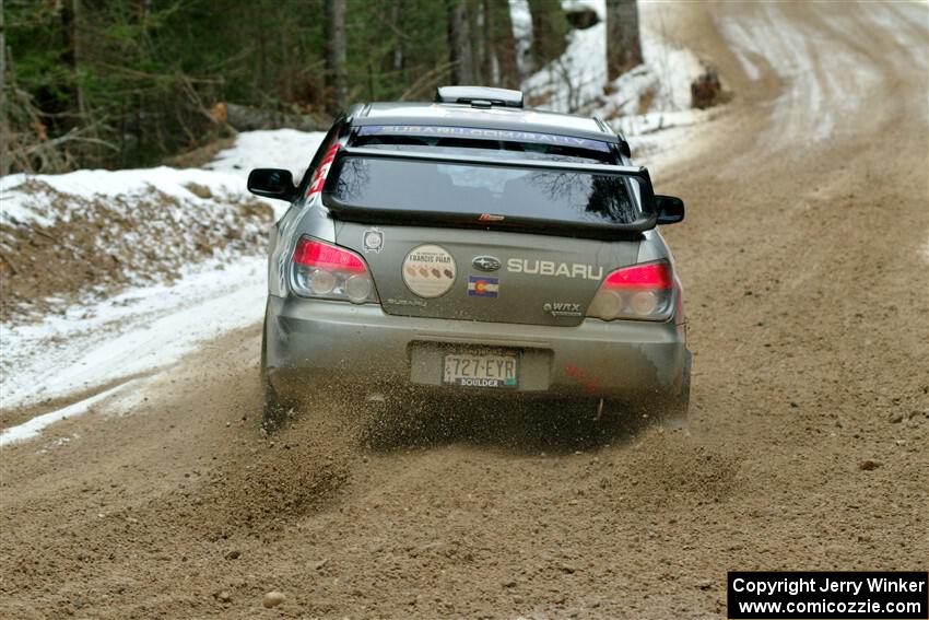 Scott Crouch / Ryan Scott Subaru WRX on SS7, Hunters-McCormick Lake I.