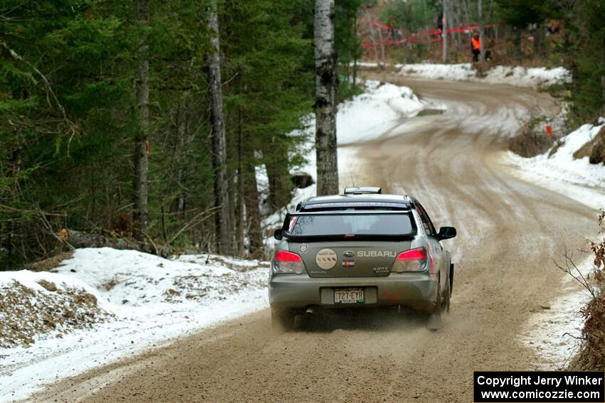 Scott Crouch / Ryan Scott Subaru WRX on SS7, Hunters-McCormick Lake I.