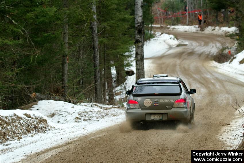 Scott Crouch / Ryan Scott Subaru WRX on SS7, Hunters-McCormick Lake I.