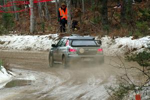 Scott Crouch / Ryan Scott Subaru WRX on SS7, Hunters-McCormick Lake I.