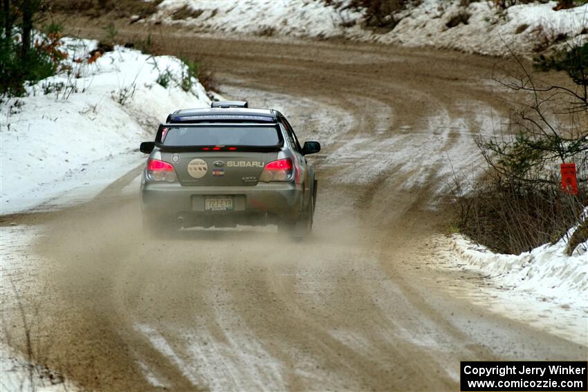 Scott Crouch / Ryan Scott Subaru WRX on SS7, Hunters-McCormick Lake I.