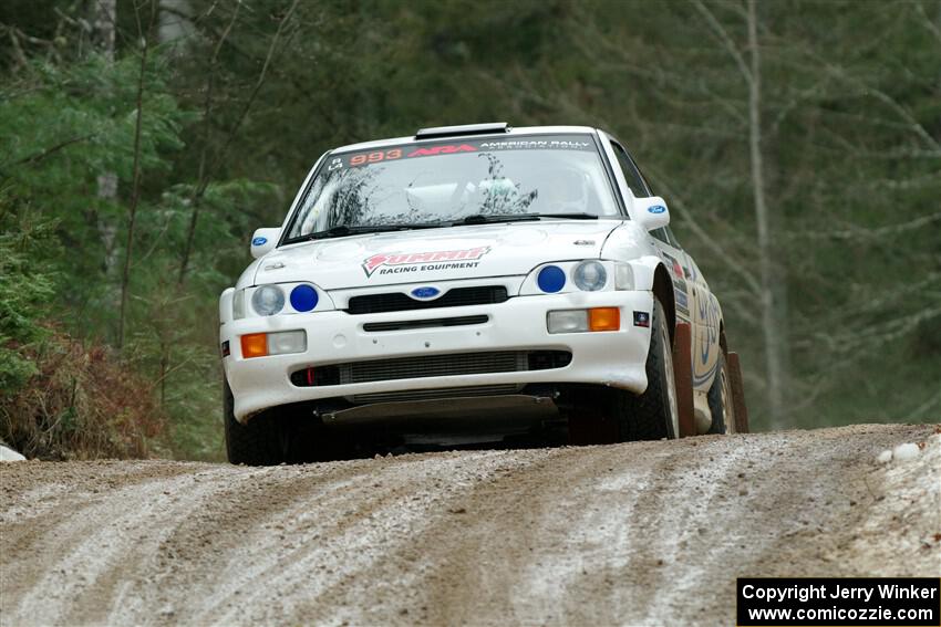 Mike Tirpack / Nick Luther Ford Escort Cosworth RS on SS7, Hunters-McCormick Lake I.