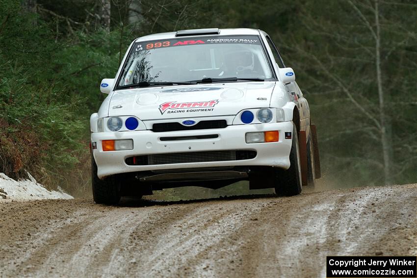 Mike Tirpack / Nick Luther Ford Escort Cosworth RS on SS7, Hunters-McCormick Lake I.