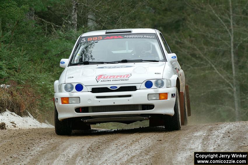 Mike Tirpack / Nick Luther Ford Escort Cosworth RS on SS7, Hunters-McCormick Lake I.