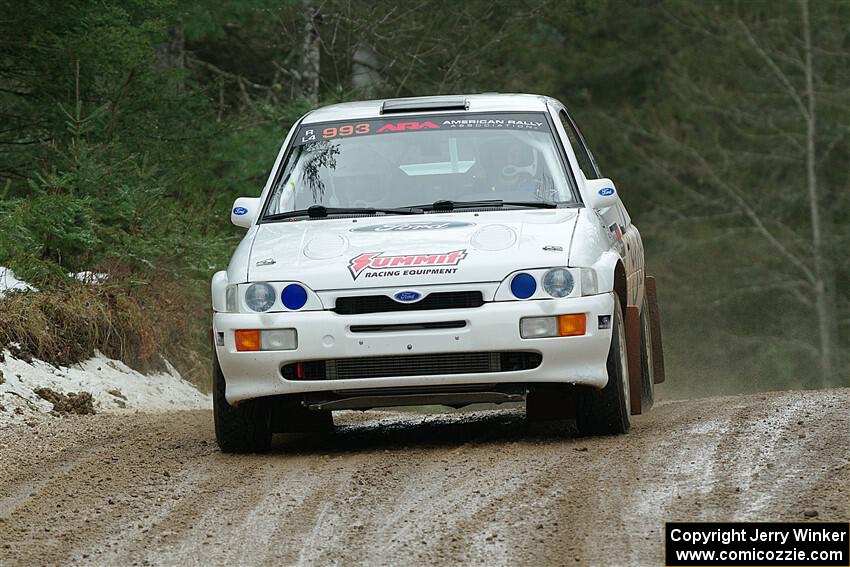 Mike Tirpack / Nick Luther Ford Escort Cosworth RS on SS7, Hunters-McCormick Lake I.