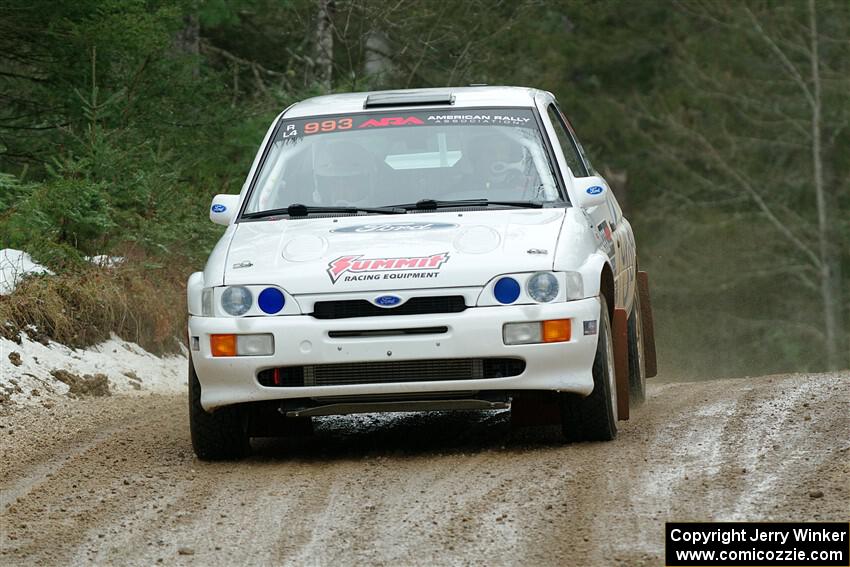 Mike Tirpack / Nick Luther Ford Escort Cosworth RS on SS7, Hunters-McCormick Lake I.