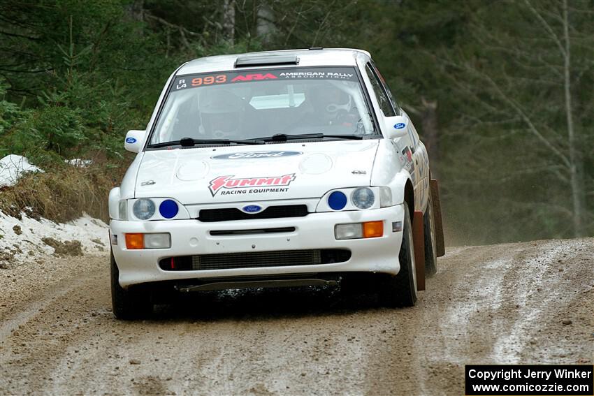 Mike Tirpack / Nick Luther Ford Escort Cosworth RS on SS7, Hunters-McCormick Lake I.